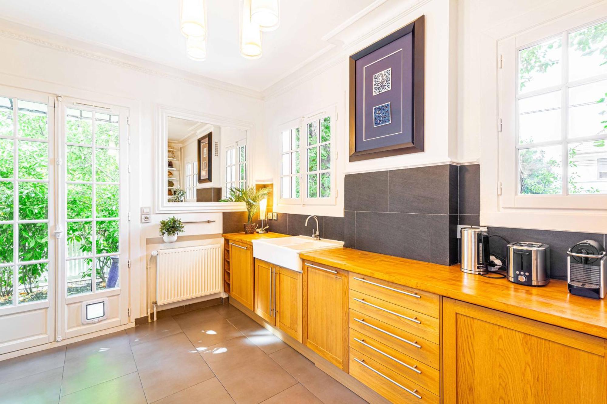 Grand & Classy Apartment With Private Garden, Villa Des Ammonites Meudon Exterior photo